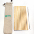 eco friendly bamboo straws for drinking 100% biodegradable recycle material straw